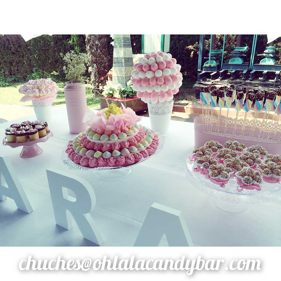 Candy Bar Comunion Boda con TARTA - Chuches Xiana - Universo Sweet